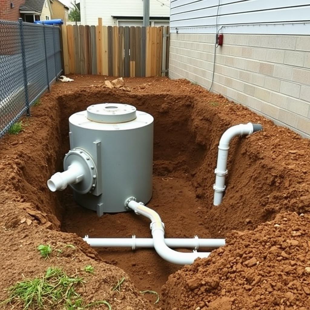 Grease trap rough-in