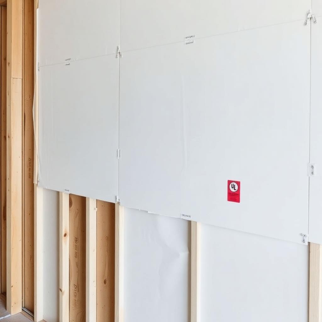 Drywall — back wall hang complete