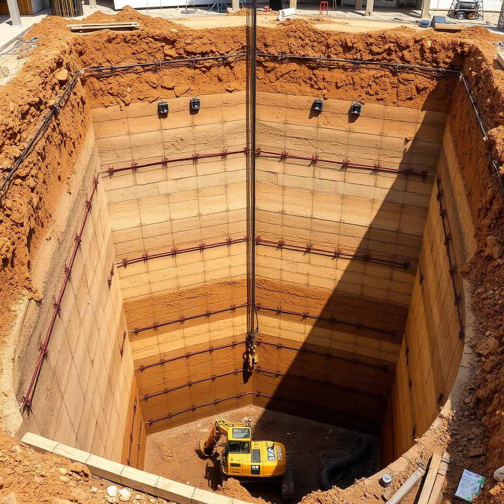 Site prep — mass excavation Bldg A