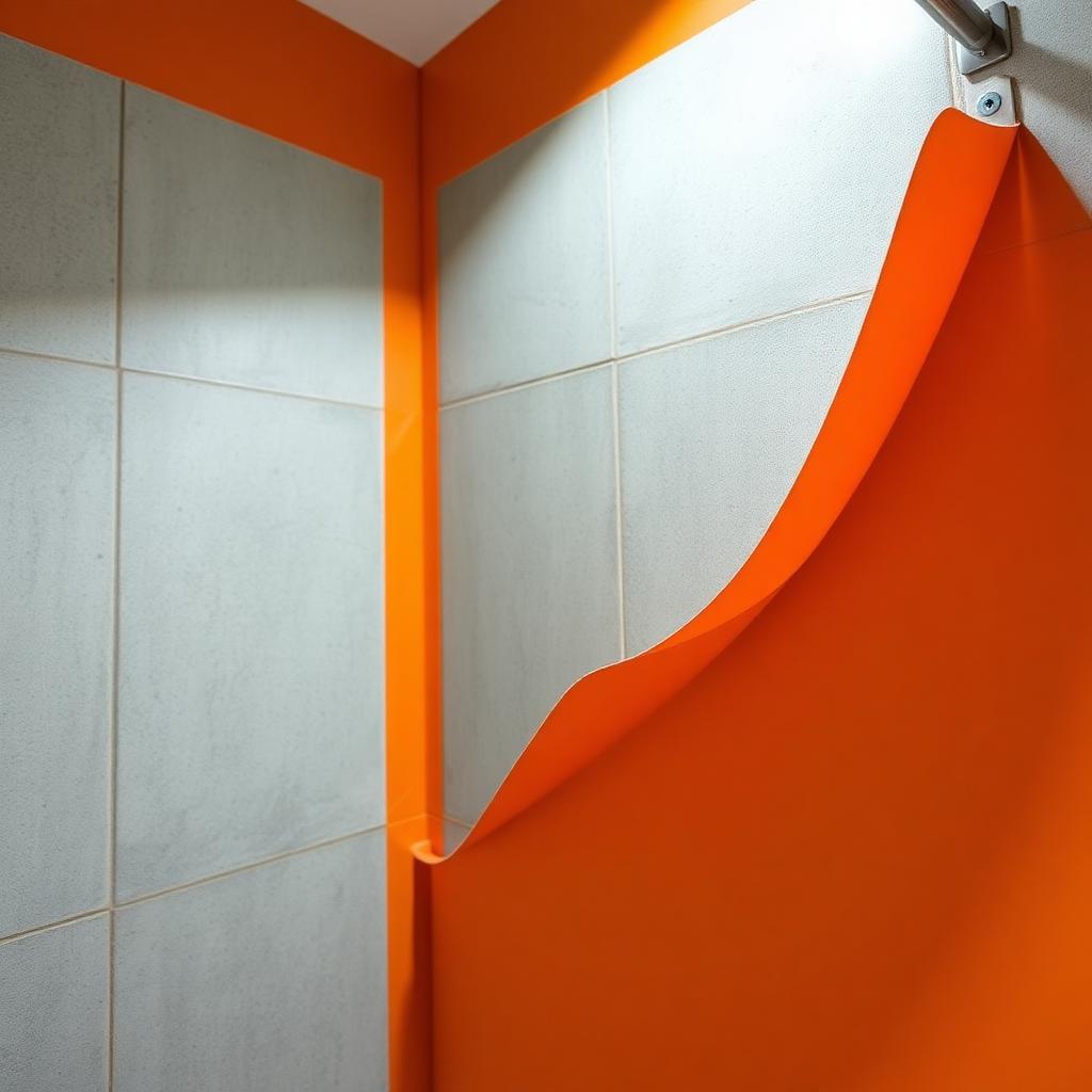 Primary bath waterproofing — wet wall