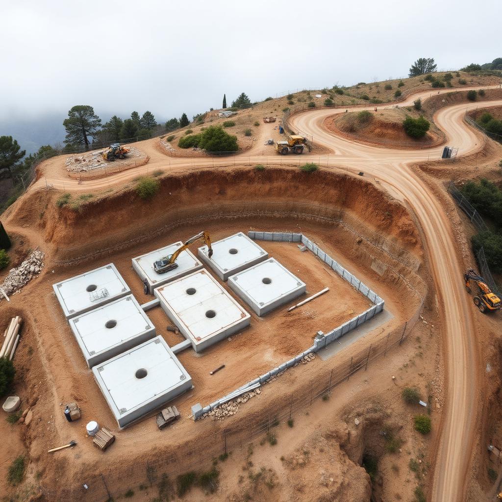 Site drone progress — week 18